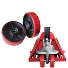 Bánh tải xe nâng tay PU đỏ 180mm
